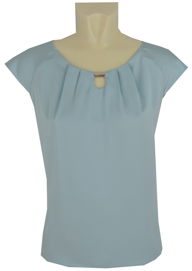 61431165-854 Top festlich in stahlblau