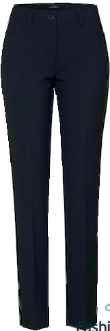 Wärmere Stoffhose in dunkel blau