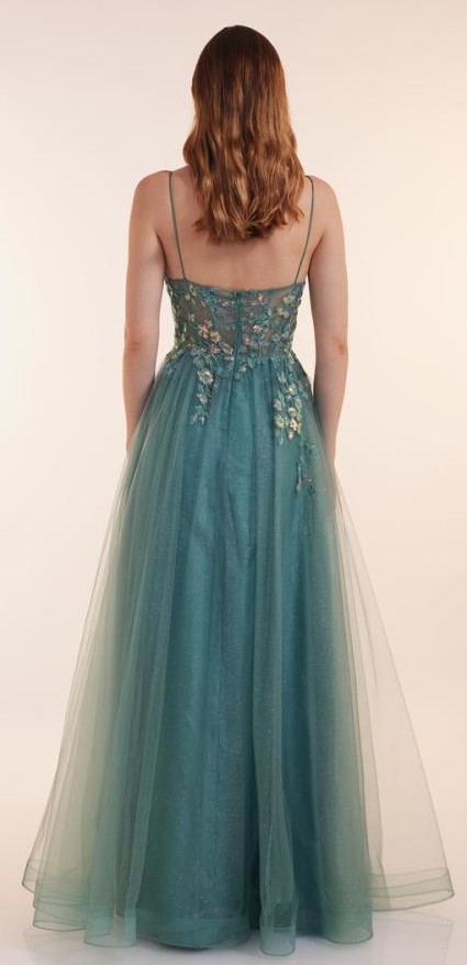Langes Ballkleid in minty