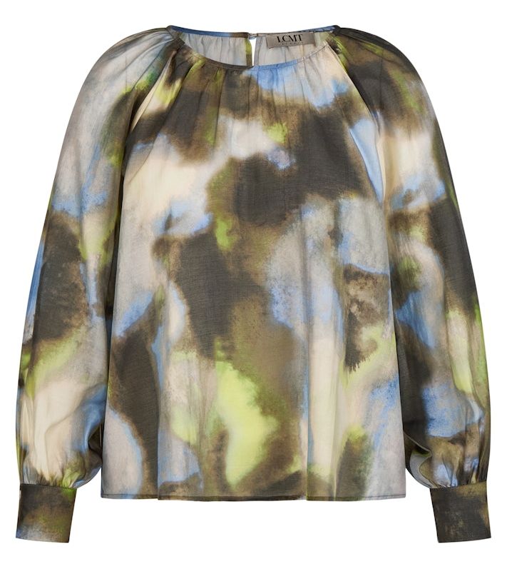 Blusenshirt in mehrfarbig gemustert