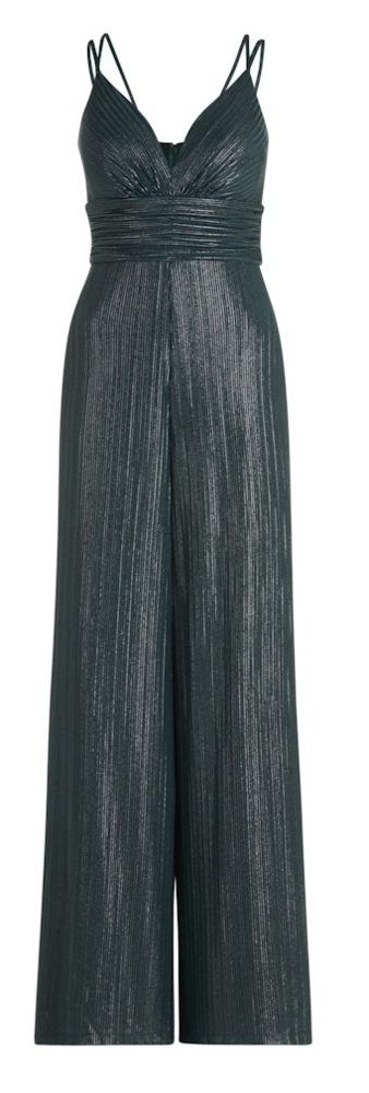 Jumpsuit in Dark Green/Grey