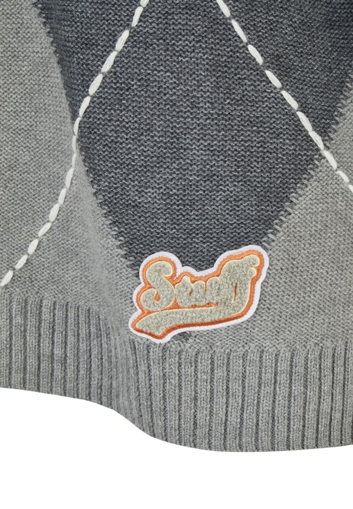 Turtle Pullover mit Rautenmuster