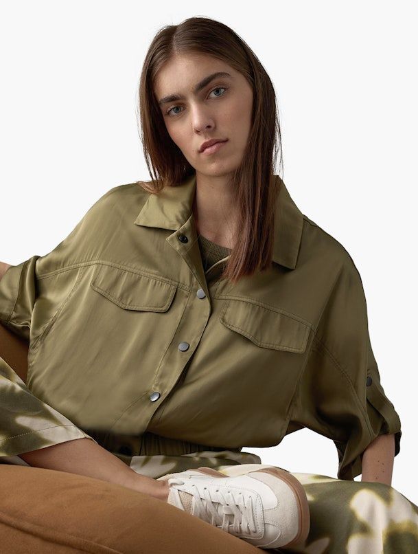 Blouson Jacke in olive