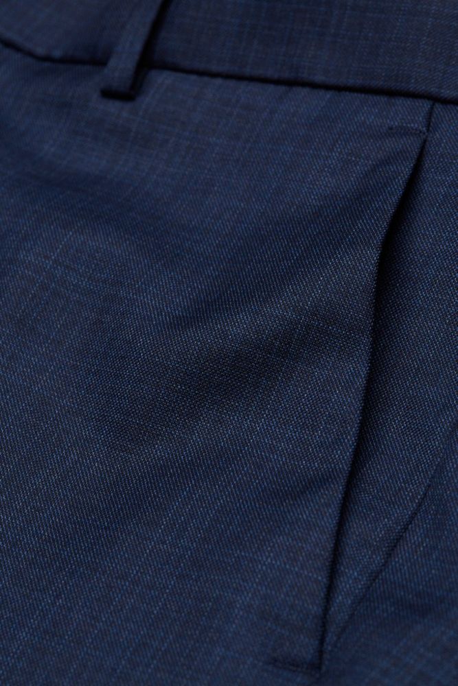 Anzug - und Stoffhose in dunkell blau mit Struktur