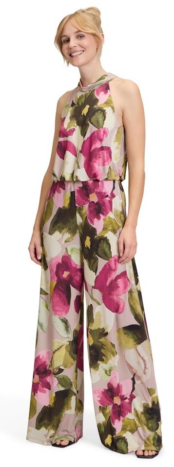 Overall in mehrfarbig mit rose/green