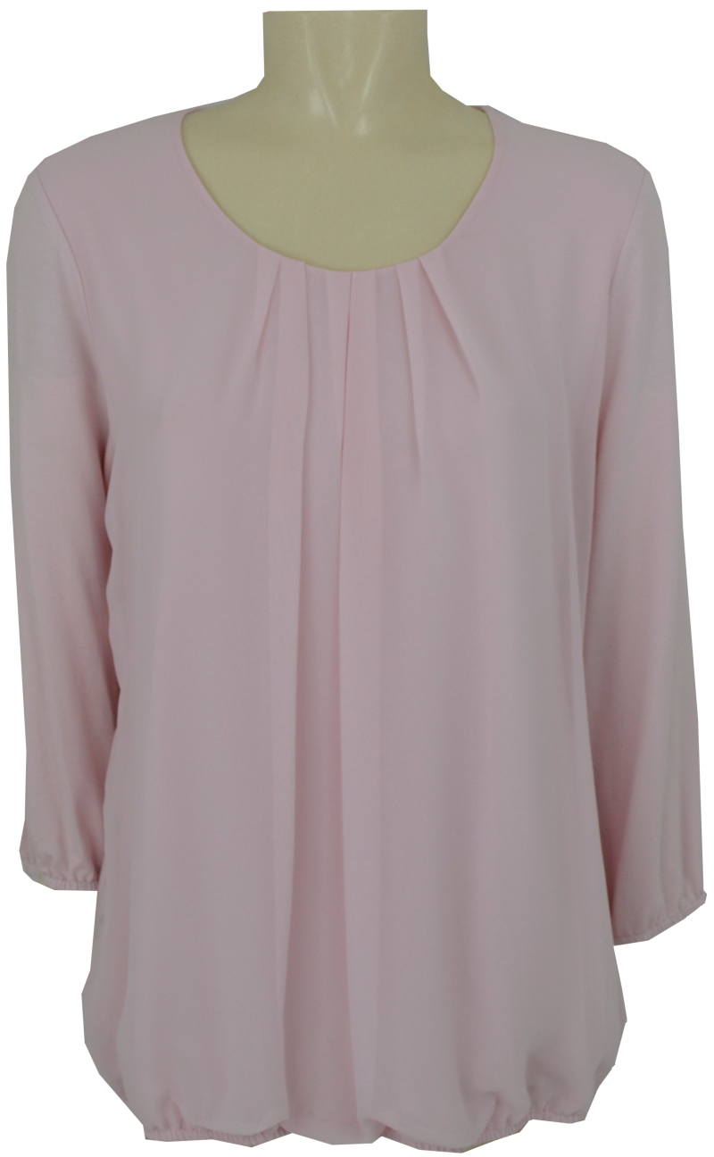 Blusen Shirt mit 3/4 Arm in puder