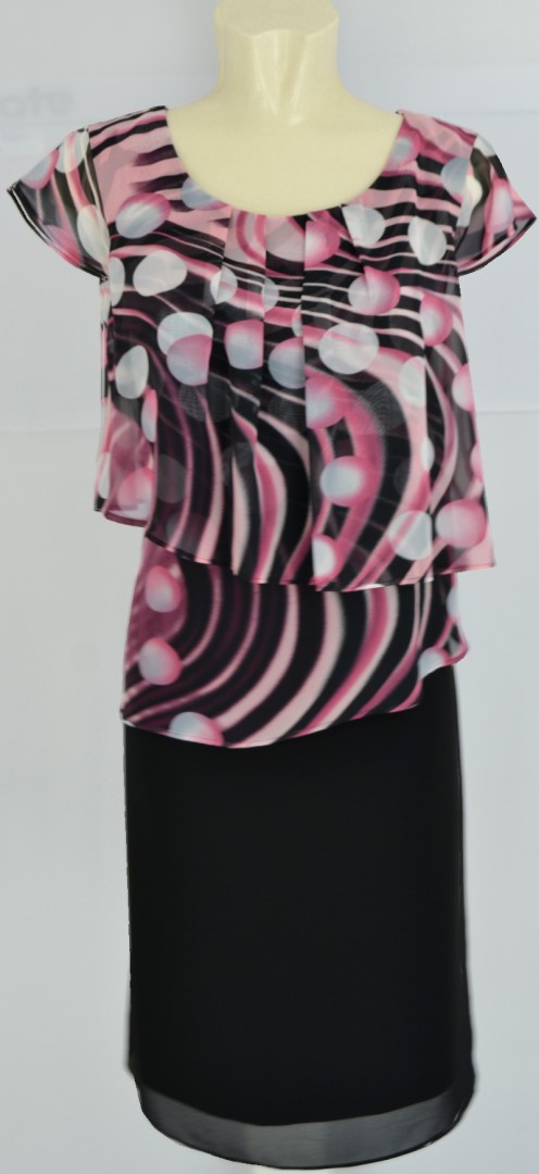 Mittellanges Kleid im Blouson Style