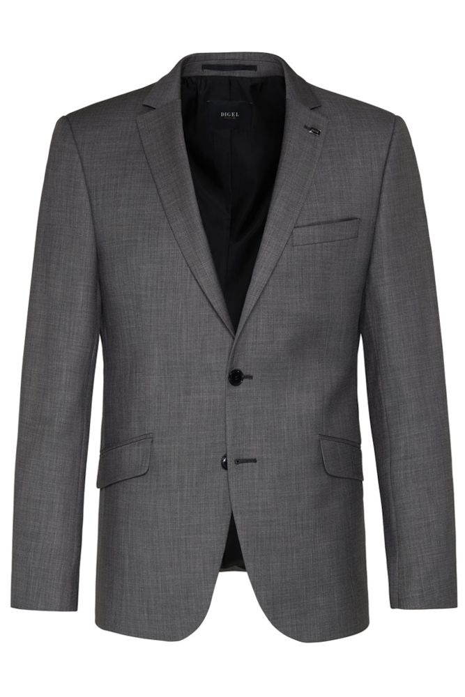 Anzug Blazer SLIM FIT in anthrazit mit Struktur