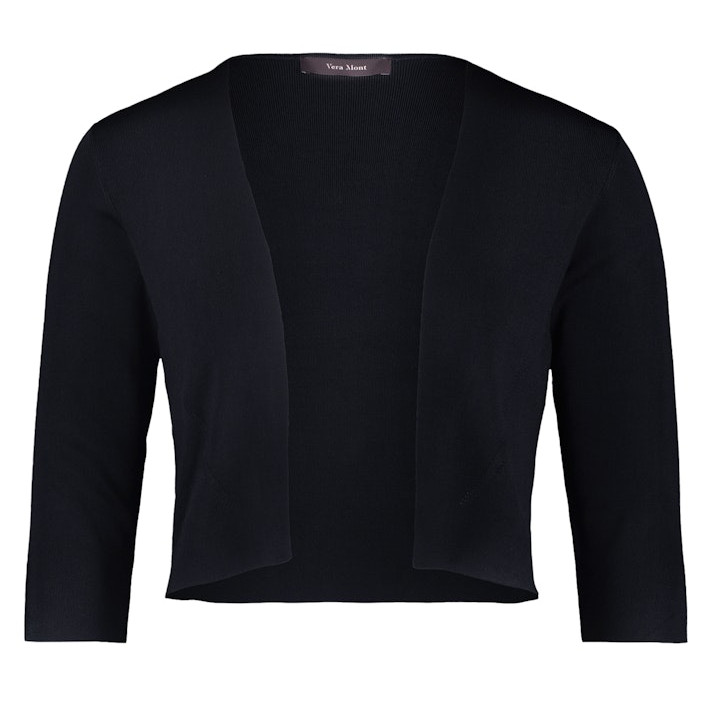 Kurze Bolero Strickjacke in black