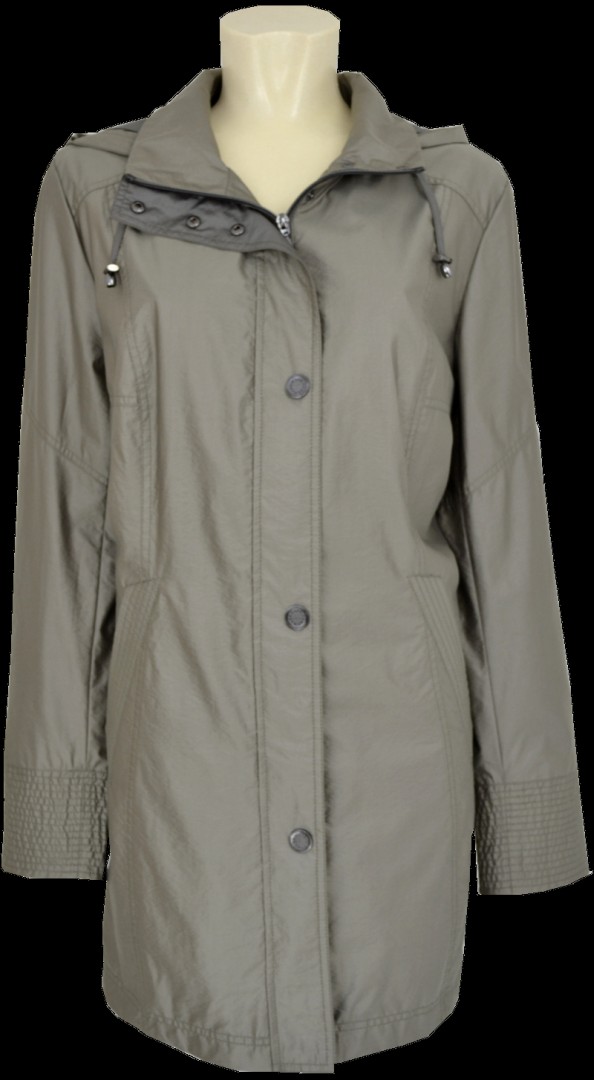 Leichte Outdoor Jacke in Pinie mit Kapuze