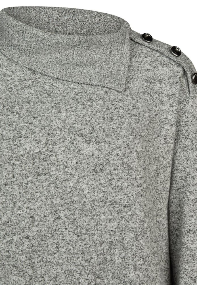 Leichter Pullover in anthra melange