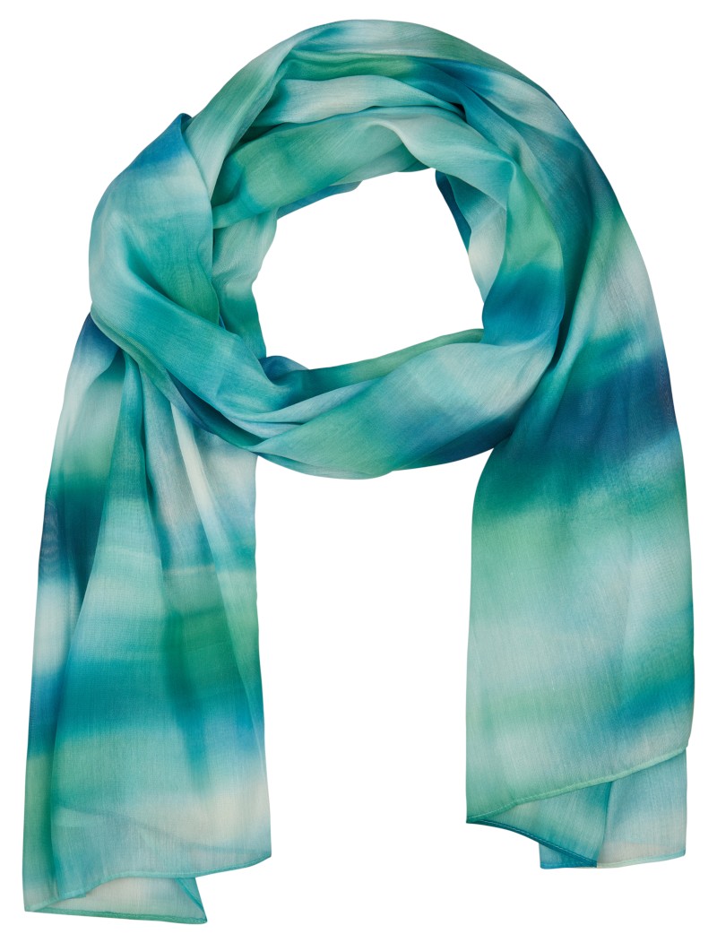 Tuch in mehrfarbig gemustert mit grün