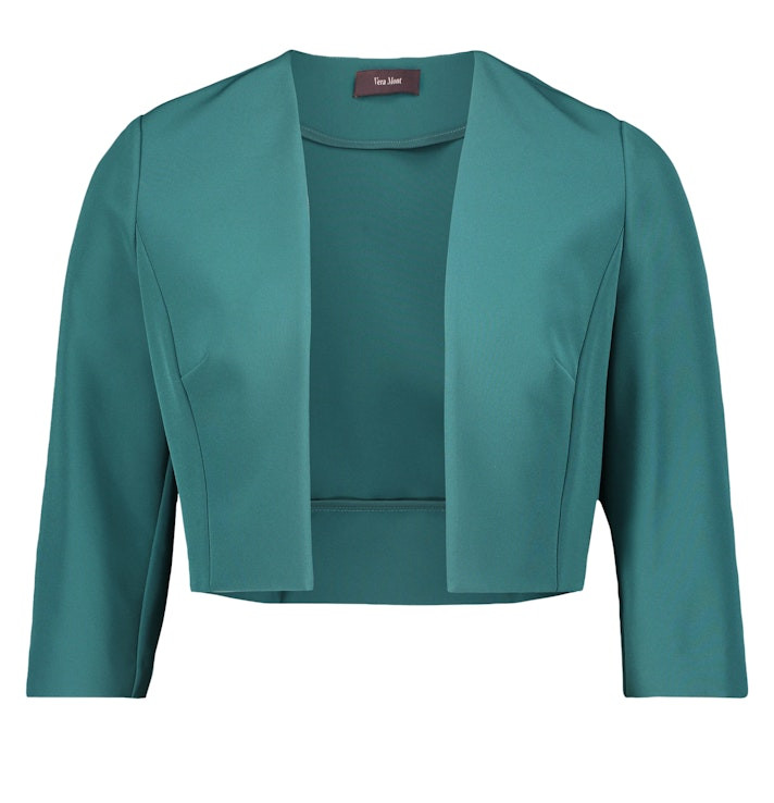 Bolero Jacke in dark emerald
