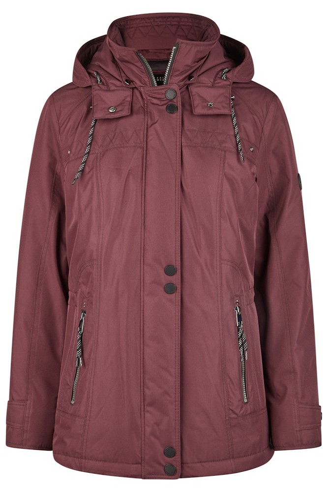 Warme Steppjacke in burgund