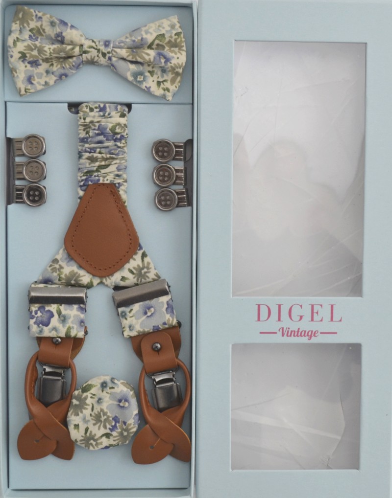 Festliche Hosenträger mit Schleife und Tuch