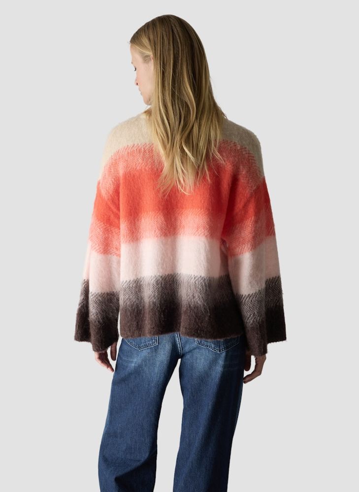 Pullover in mehrfarbig mit kürbis