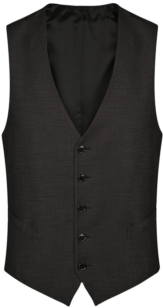 Anzug Weste EXTRA SLIM FIT in anthrazit mit Struktur