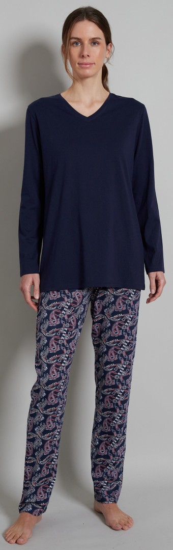 1/1 Arm Pyjama in marine blau