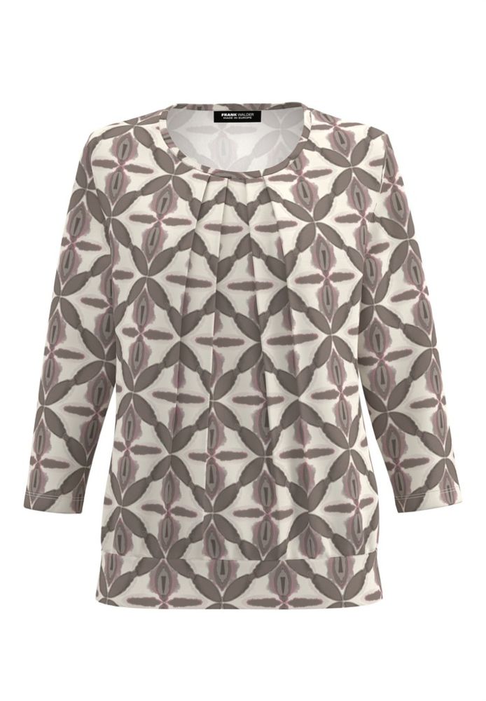 3/4 Arm Blusen-Shirt mit floralem Druck