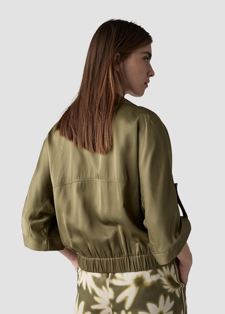 Blouson Jacke in olive