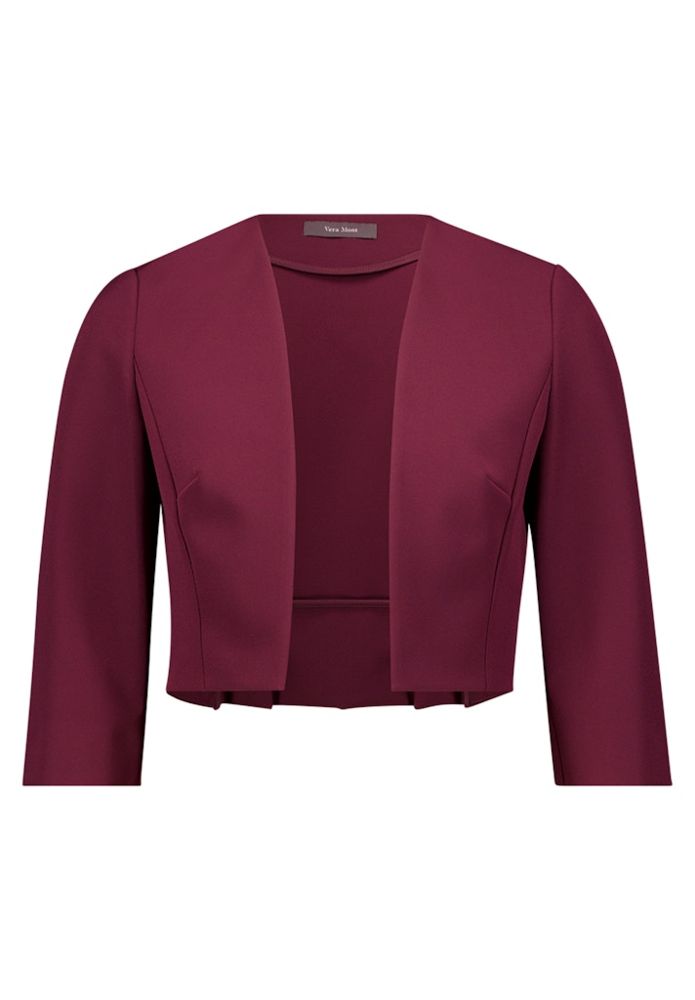 Bolero Jacke in strong aubergine