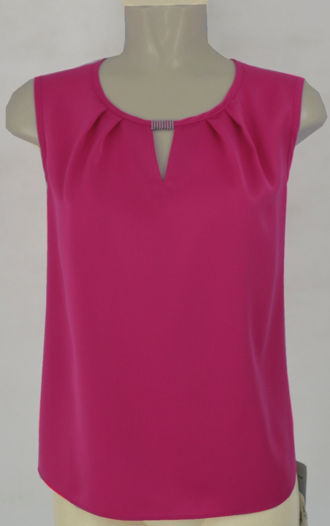 Top festlich in kirschrot