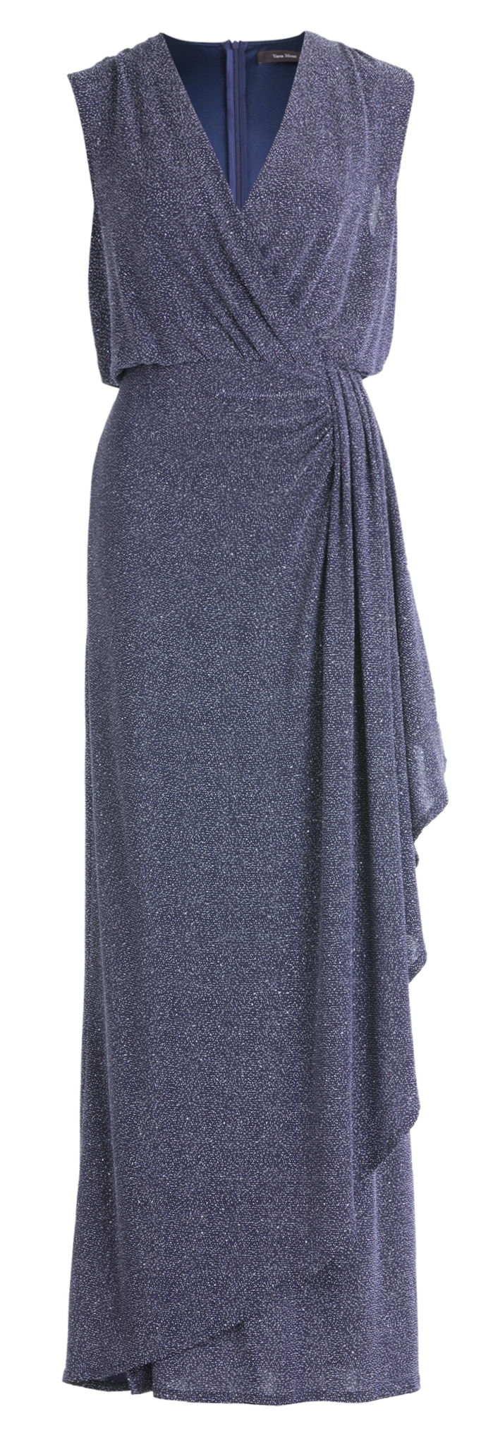 Etuikleid mit Glanz in dark blue/silver