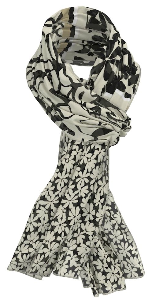 Sportives Tuch in schwarz-cashew