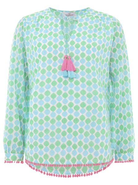 Blusen-Shirt mit tropfen