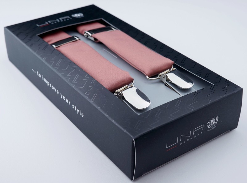 Hosenträger in dunkel rosa