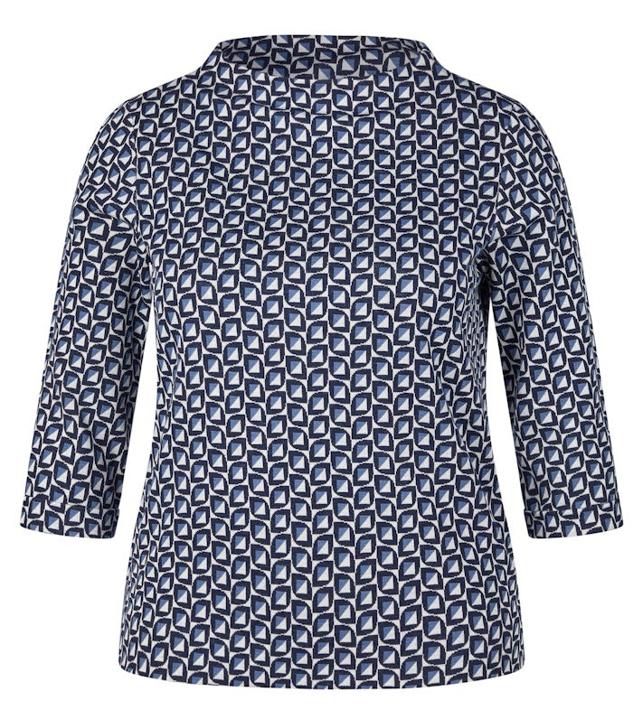 3/4 Arm T-Shirt in pazifik blau