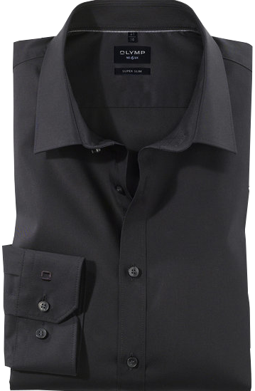 No.Six super slim Hemd in schwarz