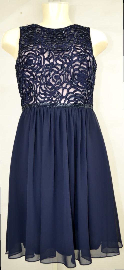 Cocktailkleid in deep blue nude