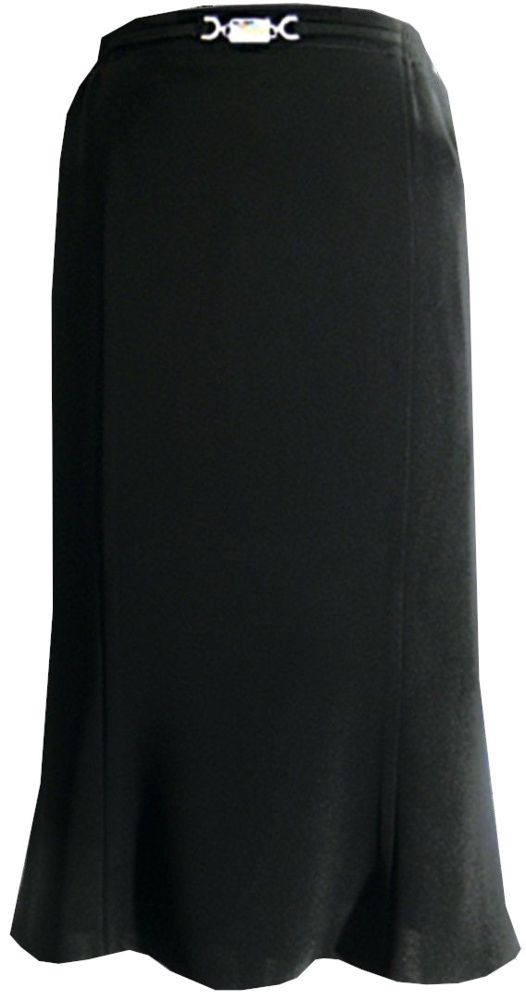 6 -Bahnen Godet Rock in schwarz