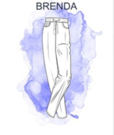 Stoffhose mit Kordel in weiß