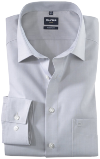 Modern Fit Businesshemd in hellgrau