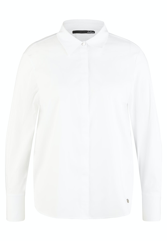 Bluse in uni weiß 