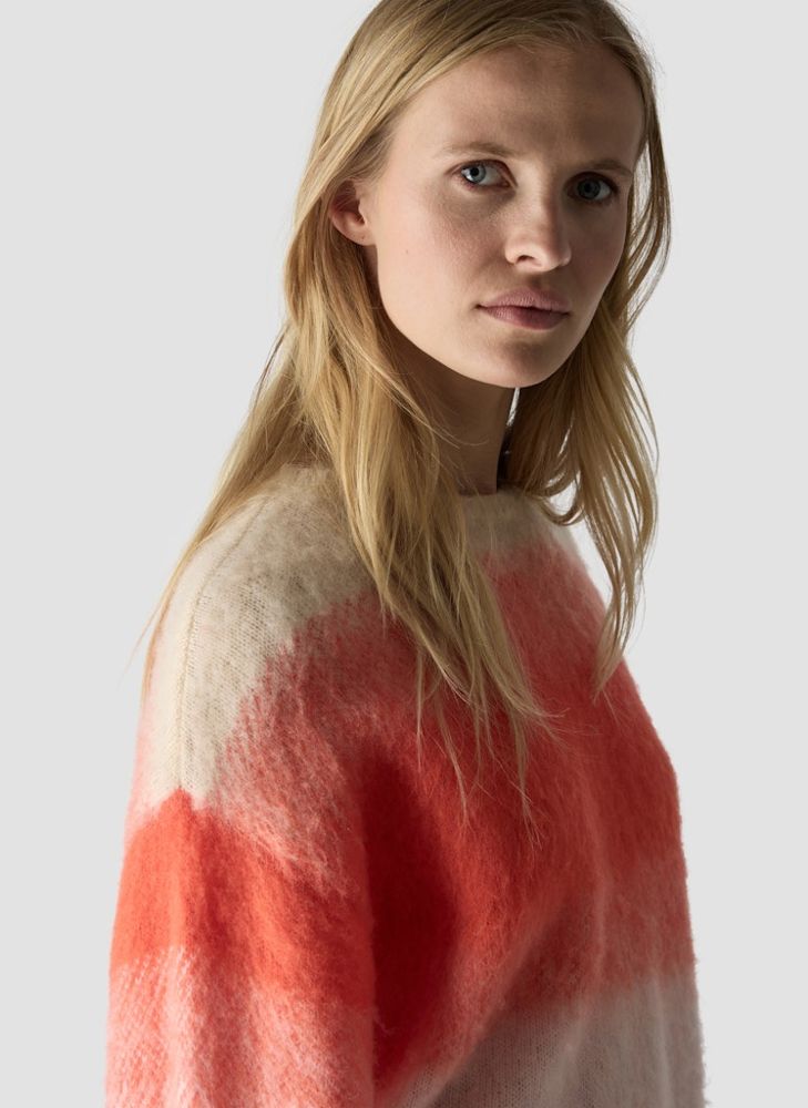 Pullover in mehrfarbig mit kürbis