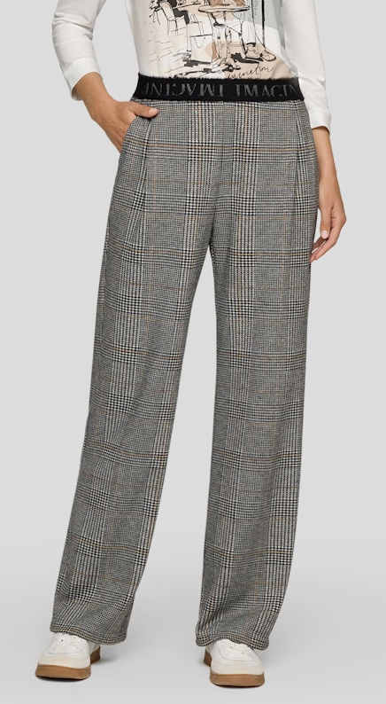 Stoffhose mit Glencheck Karo in Granit Stoffhose mit Glencheck Karo in Granit