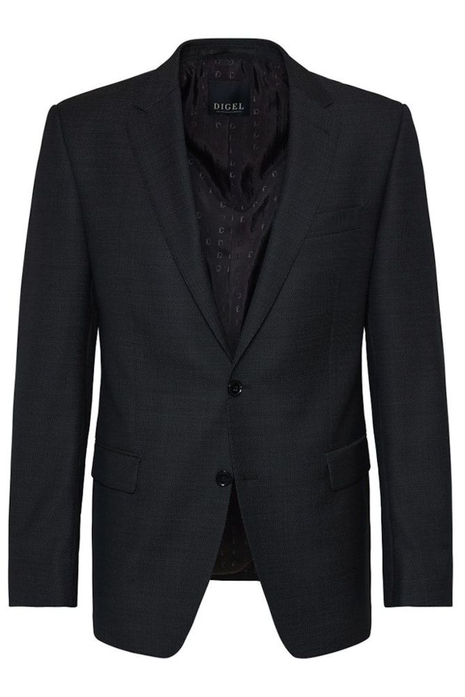 Anzug Blazer in schwarz mit feiner Körnung