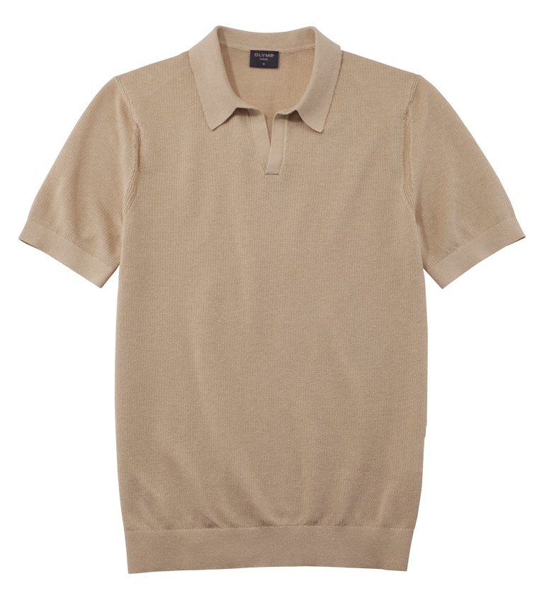 1/2 Arm Polo Shirt in beige