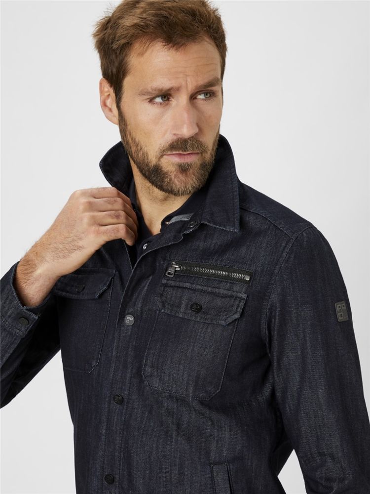 Hemdjacke in dark blue