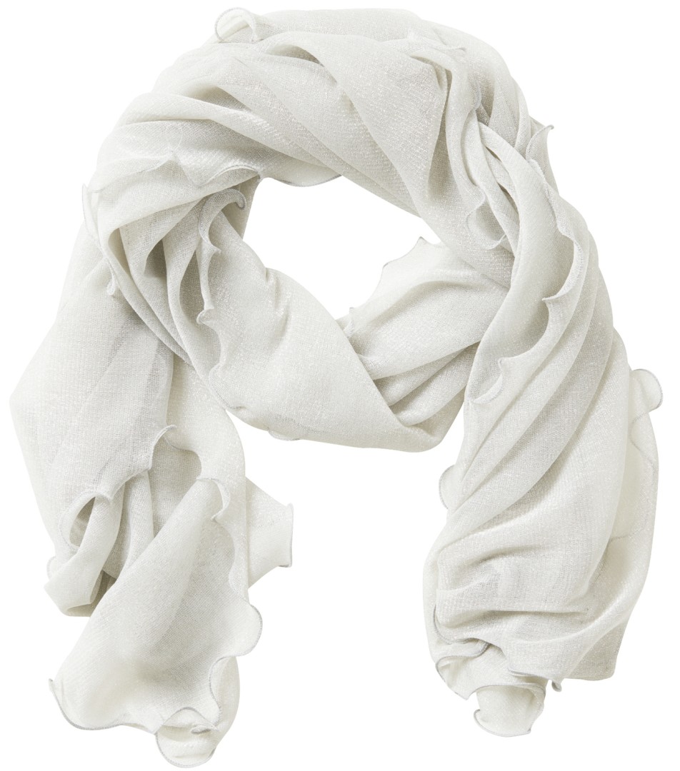 Lurex Schal in grey-silver