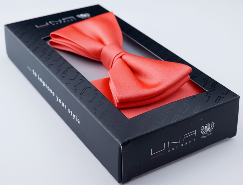 820010-40 Schleife in lachsorange mit Tuch