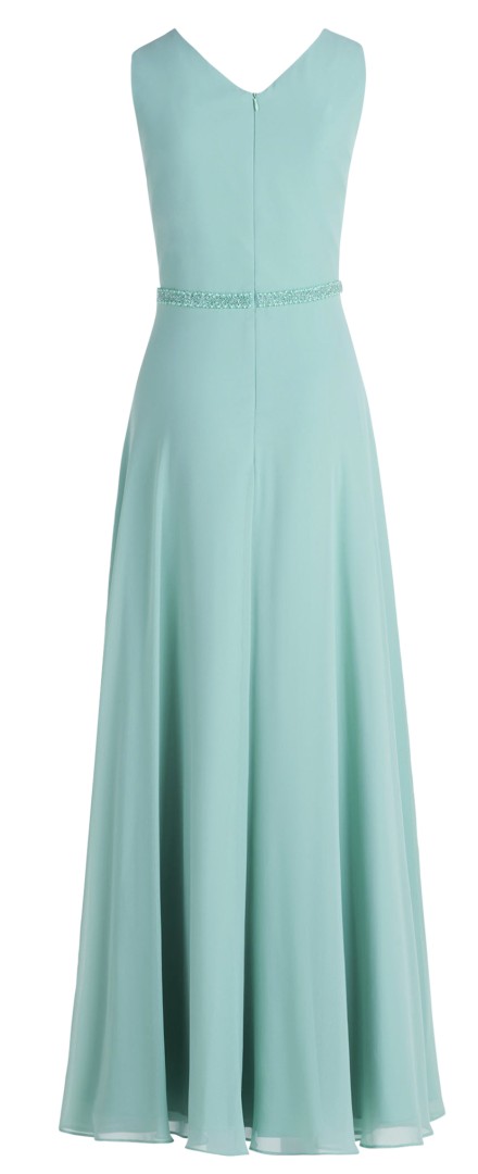 Langes Ballkleid in strong mint