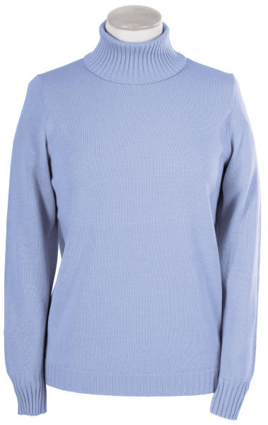 Antiallergischer Pullover mit Rollkragen in bleu