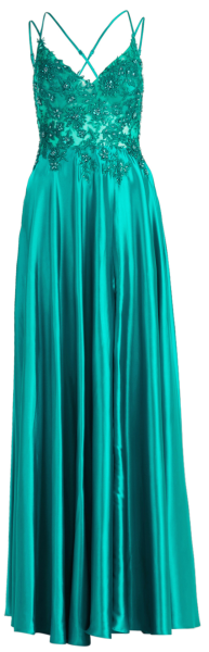 Langes Ballkleid in Jewel Green