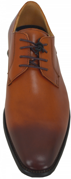 Lederschuh in cognac