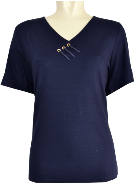 1/2 Arm T-Shirt in dunkel Blau