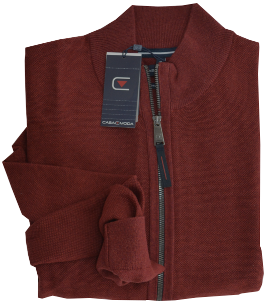 Strickjacke mit R-V in beere